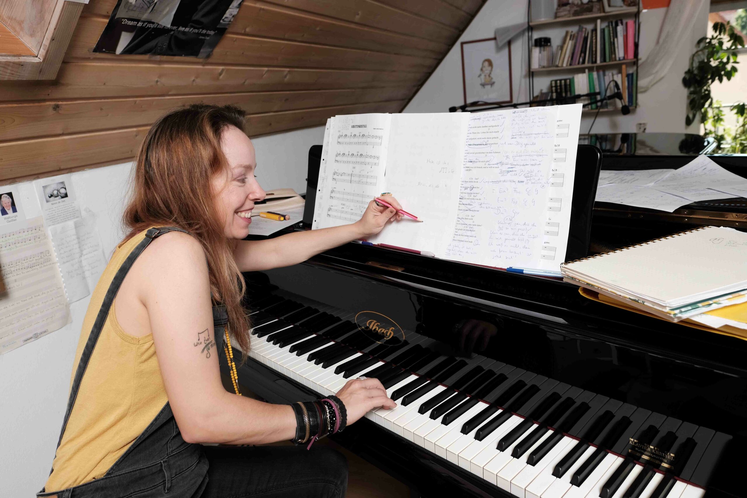 Miriam Geissler Songwriting am Klavier